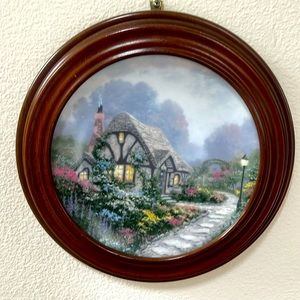 Thomas kinkade plate with frame